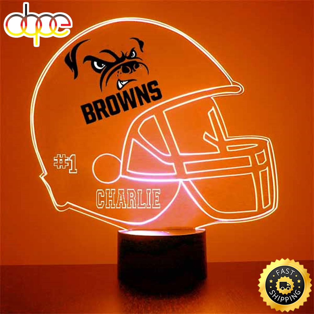 NFL Cleveland Browns Football Led Sports Fan Lamp