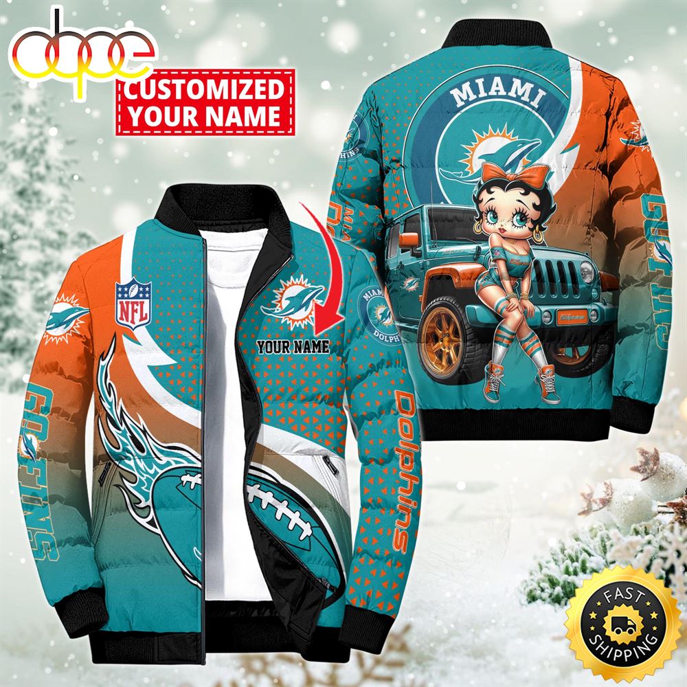 NFL Disney Miami Dolphins Sport Puffer Jacket For Fans