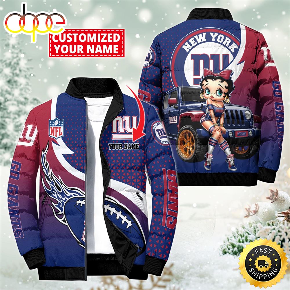 NFL Disney New York Giants Sport Puffer Jacket For Fans