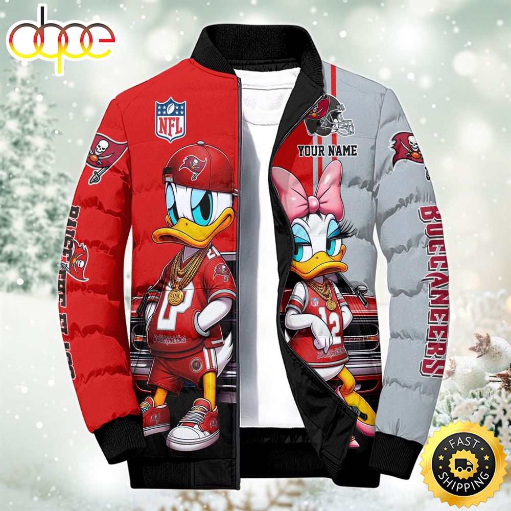 NFL Disney Tampa Bay Buccaneers Sport Puffer Jacket For Fans Custom Puffer Jacket