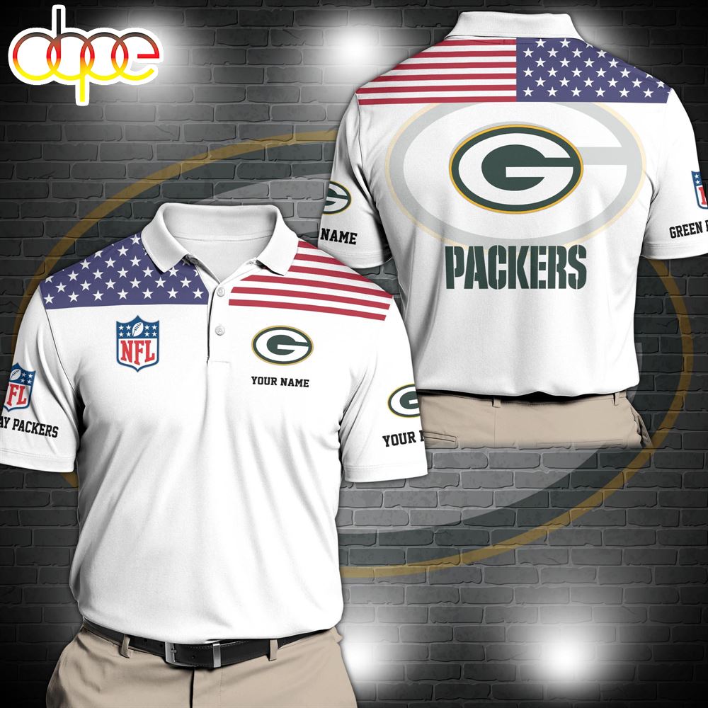 NFL Green Bay Packers Sport Polo Shirt Custom Your Name