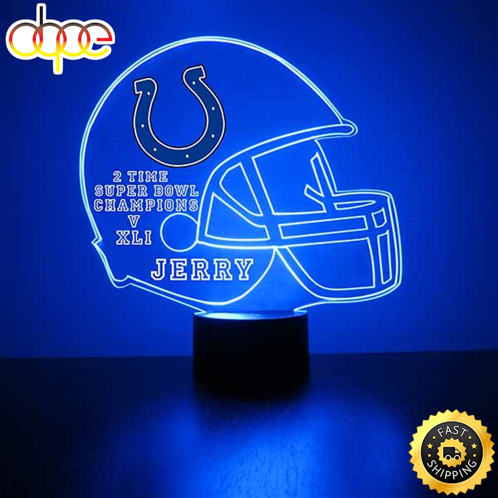 NFL Indianapolis Colts Football Led Sports Fan Lamp 1