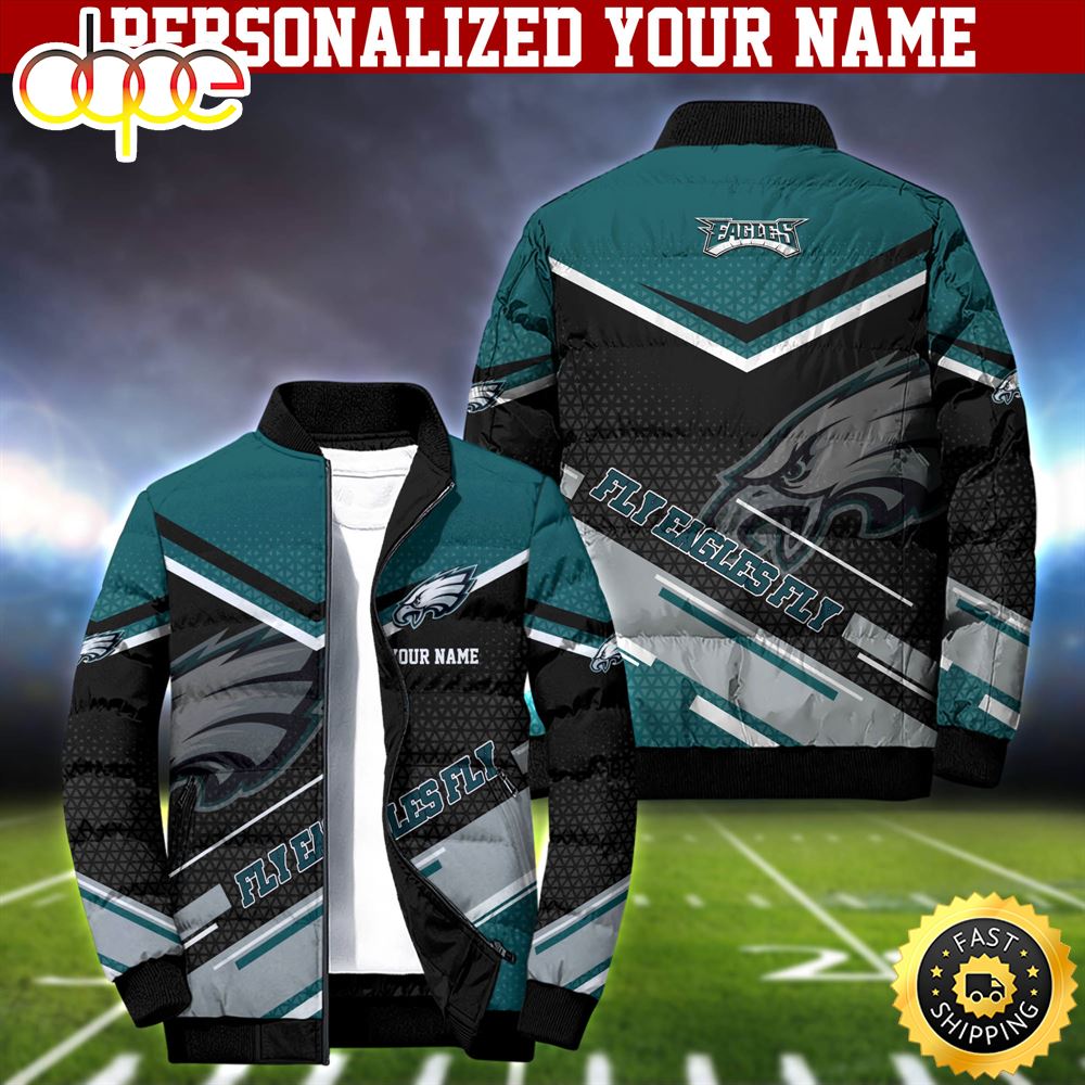 NFL Philadelphia Eagles Puffer Jacket Personalized Your Name