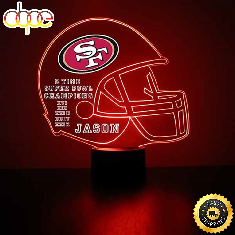 NFL San Francisco 49ers Football Led Sports Fan Lamp Custom Night Light
