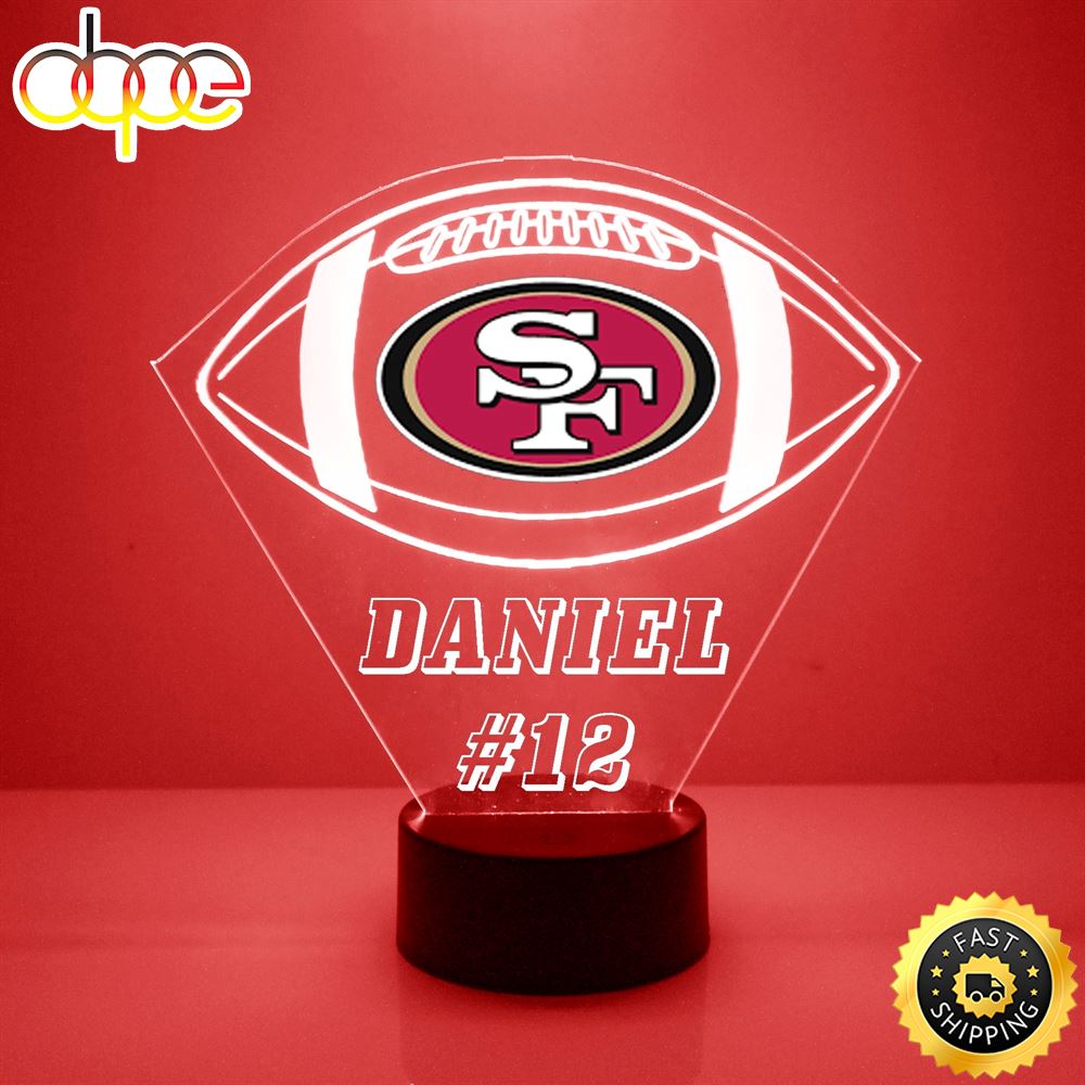 NFL San Francisco 49ers Football Led Sports Fan Lamp