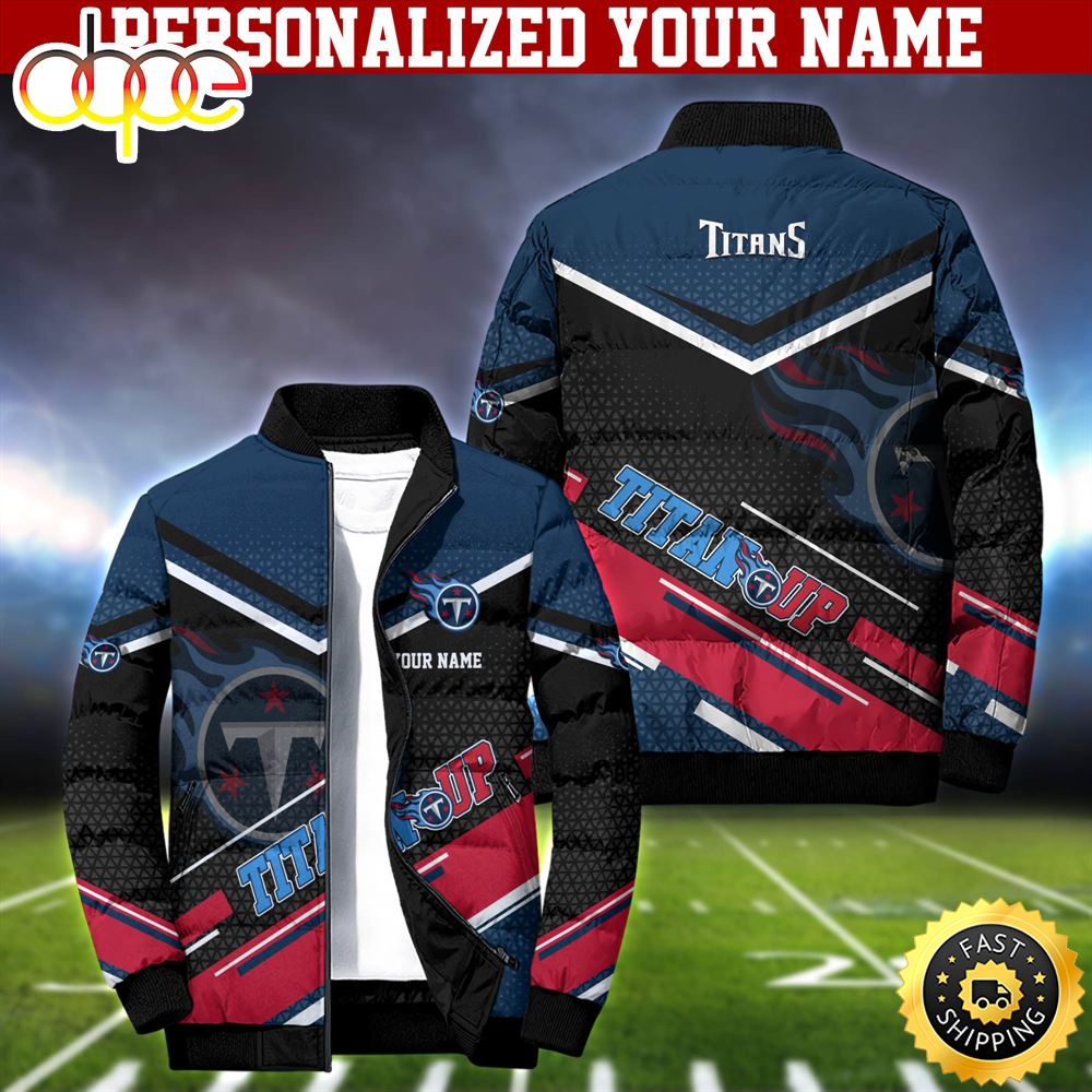 NFL Tennessee Titans Puffer Jacket Personalized Your Name