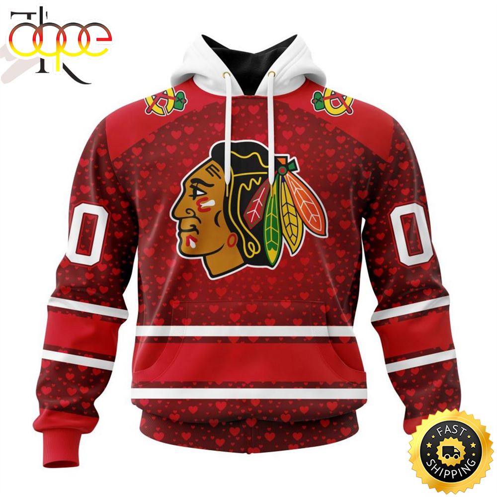 NHL Chicago Blackhawks Special Gift For Valentines Day Hoodie