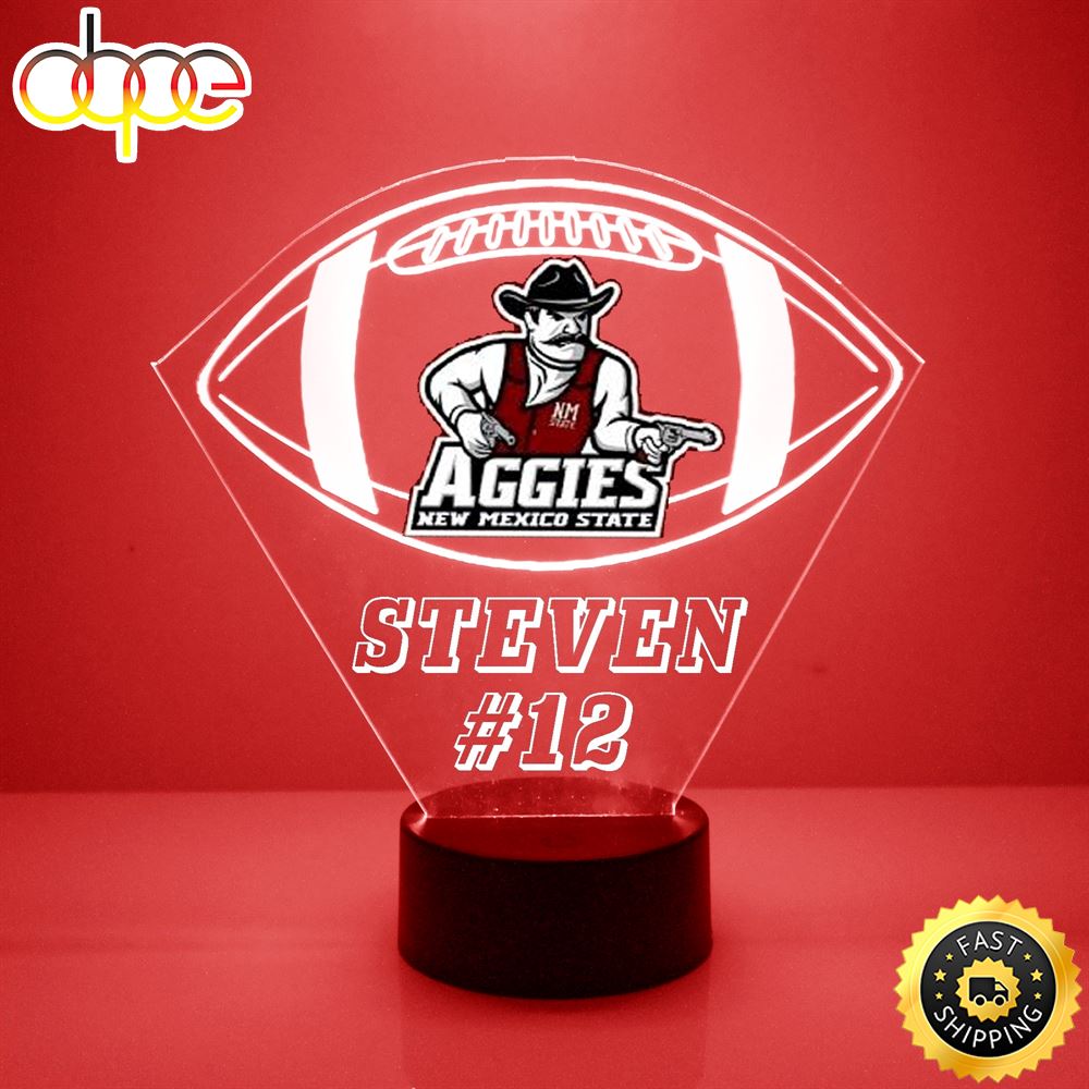 New Mexico State Aggies Football Led Sports Fan Lamp