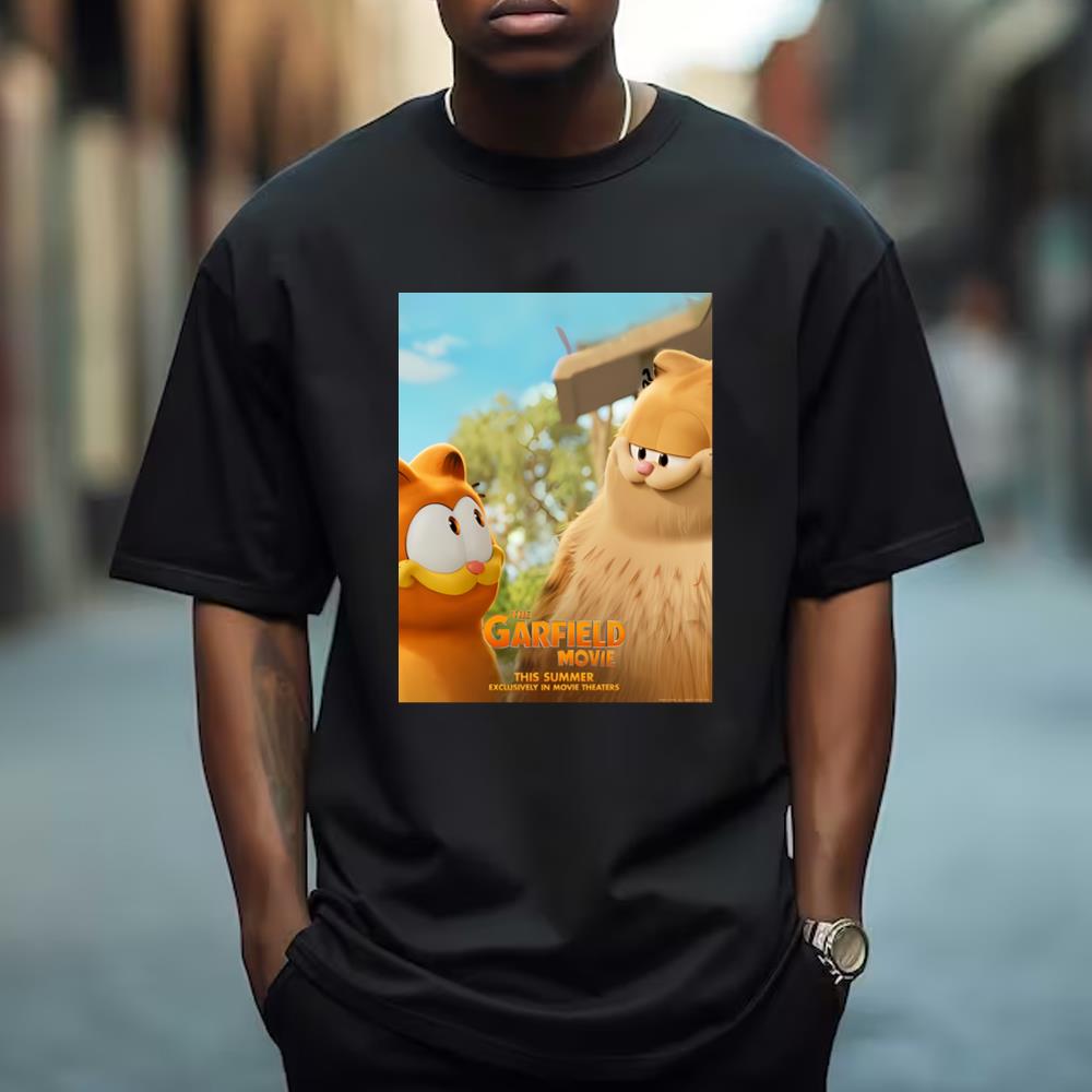 New Poster For The Garfield Movie Summer 2024 Exclusively In Movie Theaters Poster T Shirt