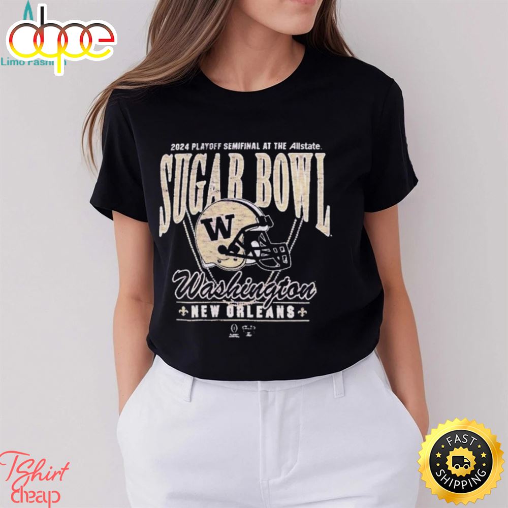 New Orleans, Washington Huskies 2024 Cfp Sugar Bowl Shirt Tee