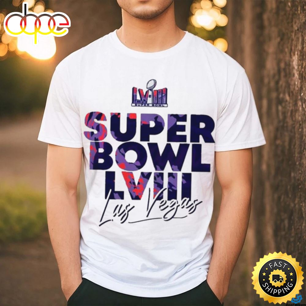 Nfl Super Bowl Lviii Las Vegas 2024 Colorful Logo Classic T Shirt Tee