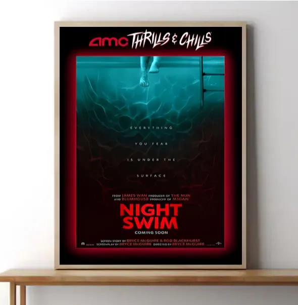 Night Swim 2024 Home Decor Poster Canvas