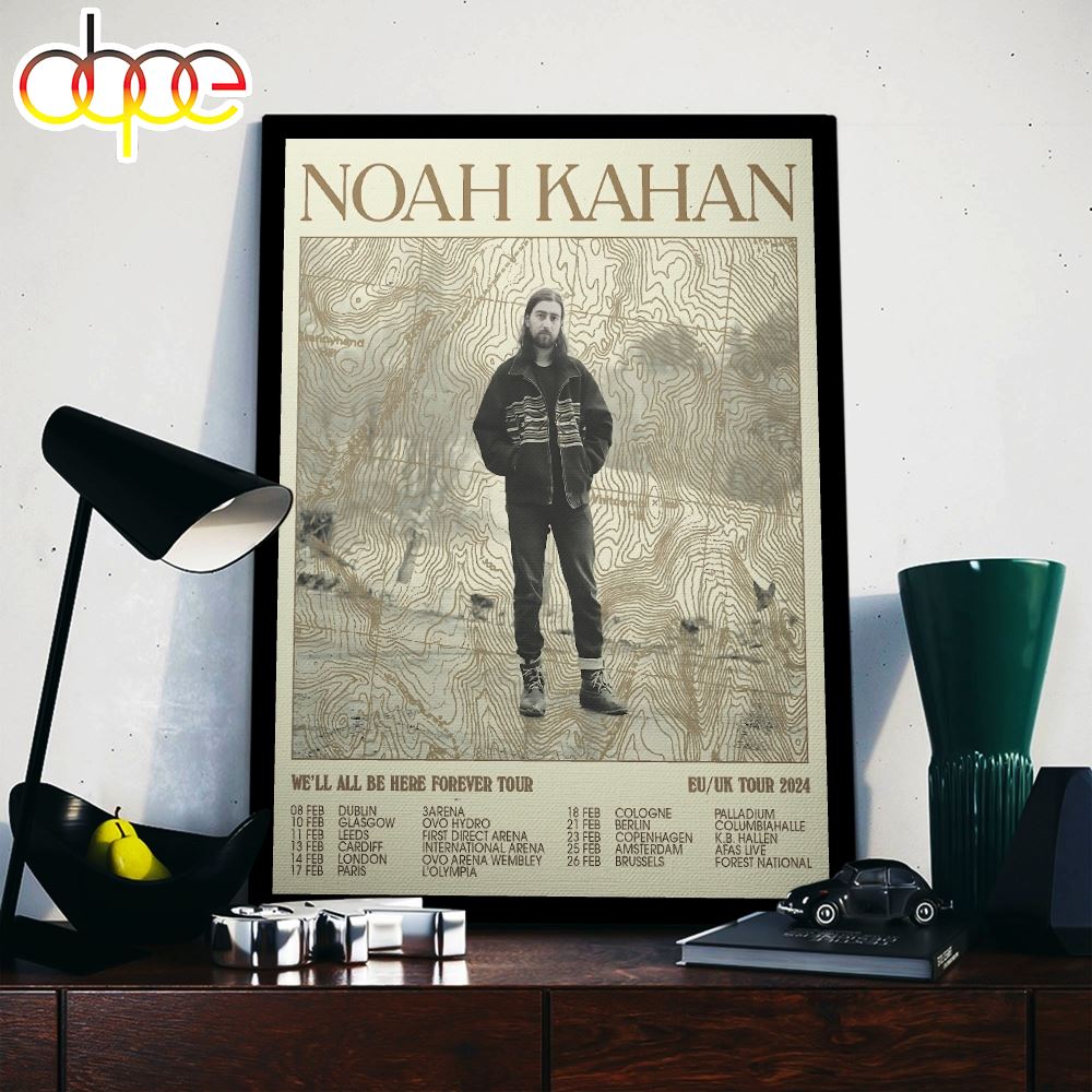 Noah Kahan EU UK Tour 2024 Poster