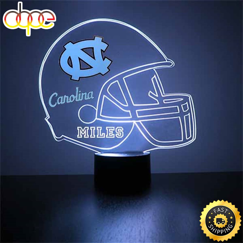 North Carolina Tarheels Helmet Led Light Sports Fan Lamp