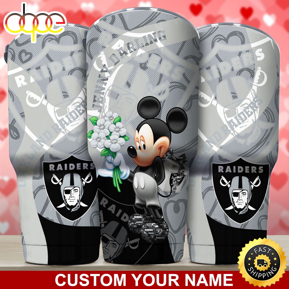 Oakland Raiders NFL Custom Tumbler For Your Darling This