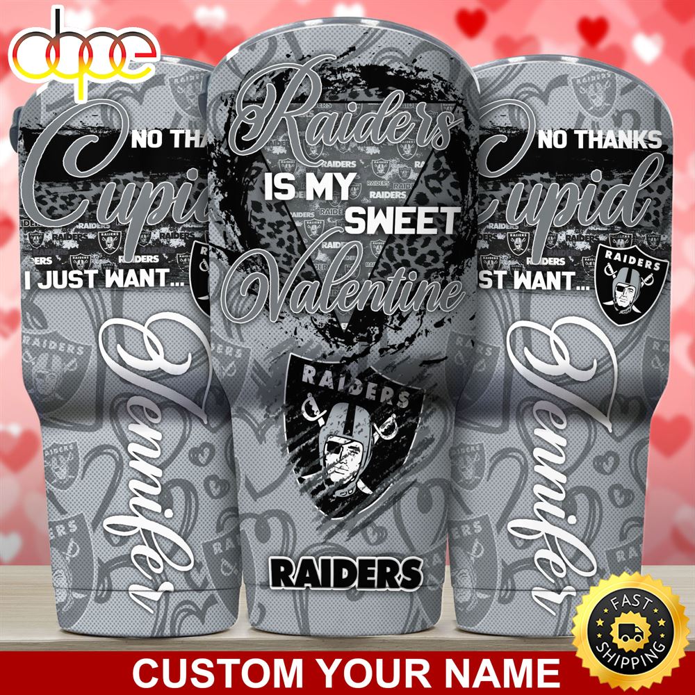 Oakland Raiders NFL Custom Tumbler You Are My Sweet