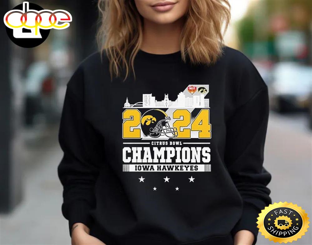 Official 2024 Citrus Bowl Champions Iowa Hawkeyes Unisex T Shirt