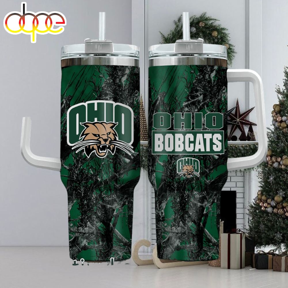 Ohio Bobcats Realtree Hunting 40oz Tumbler