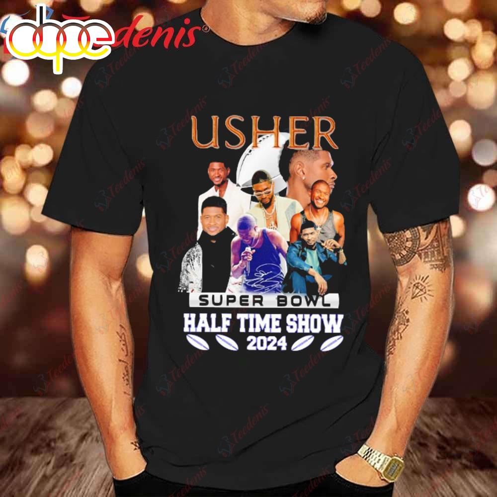 Original Usher 2024 Super Bowl Halftime Tee Exclusive Design