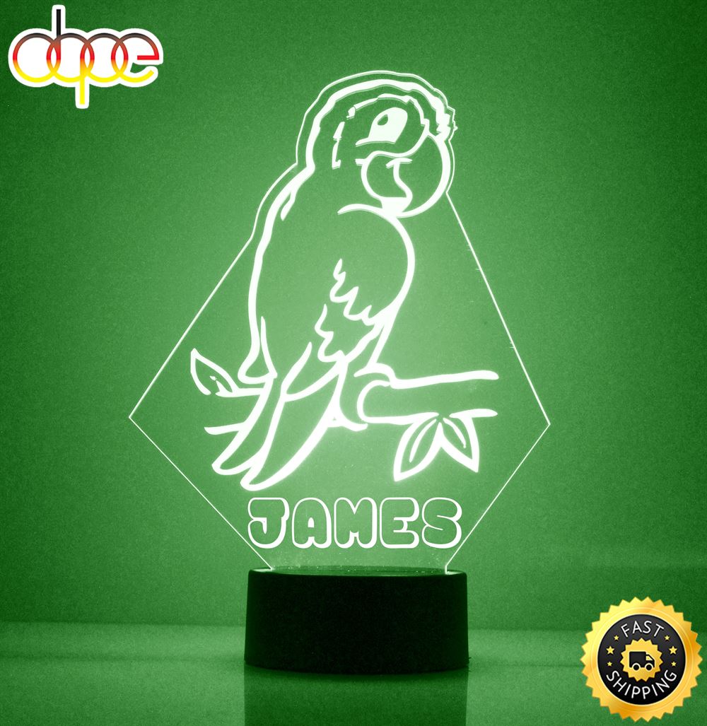 Parrot Night Light Personalized Free Led Night Lamp