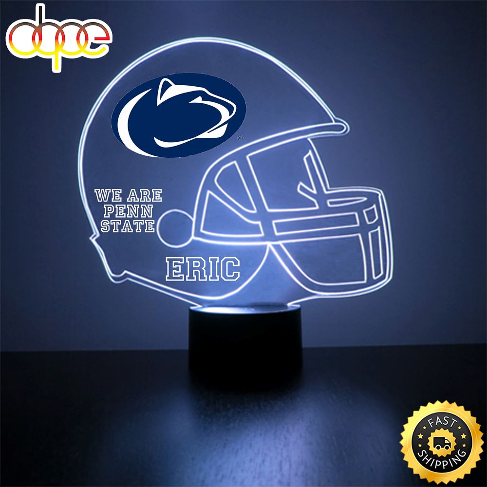 Penn State Nittany Lions Football Helmet Led Sports Fan Lamp