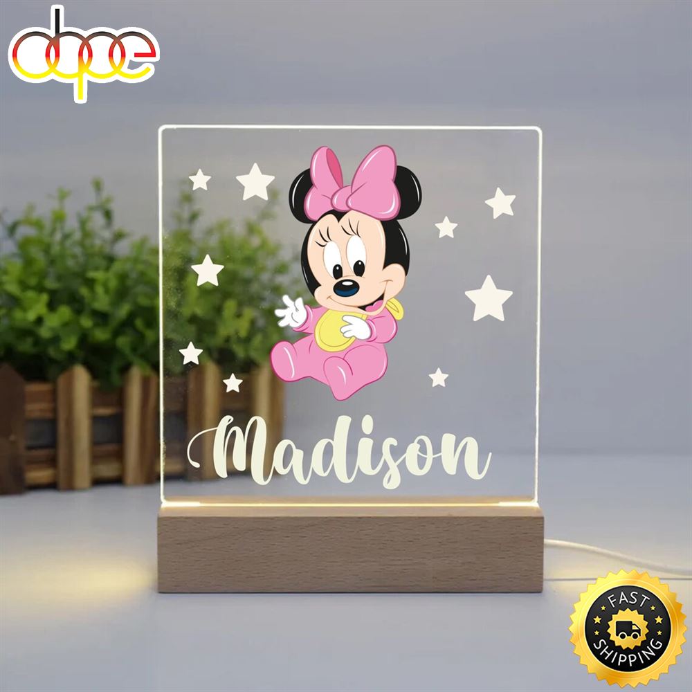 Personalised Minnie Mouse Night Light