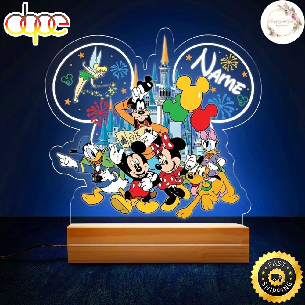Personalized Mickey And Friends Disney Night Light