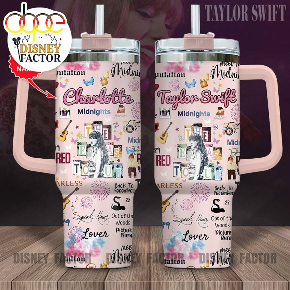 Personalized Taylor Swift 40oz Stanley Tumbler Midnights Taylor Swift