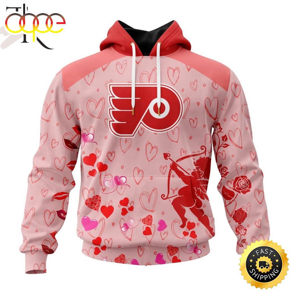 Personalized NHL Philadelphia Flyers Special Design For Valentines Day Hoodie Rcesaa.jpg