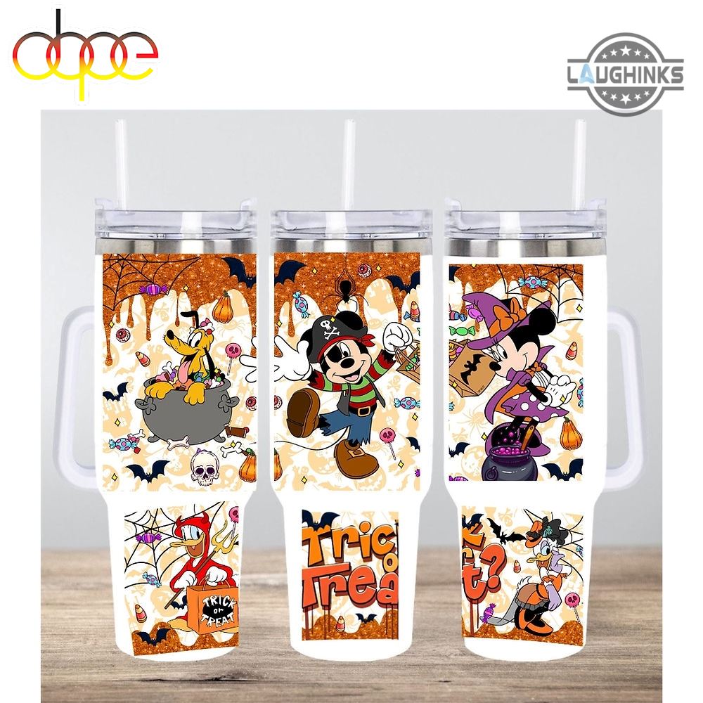 Pirate Night Disney Cruise Cup 40oz Disney World Stanley Cups Dupe With Handle Mickey Mouse And Friends Halloween 40 Oz Stainless Steel Quencher Tumbler