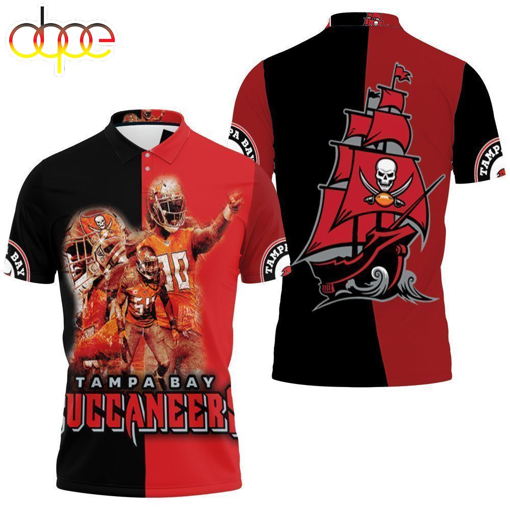 Pirates Tampa Bay Buccaneers Nfc South Division Champions Super Bowl 3d Polo Shirt