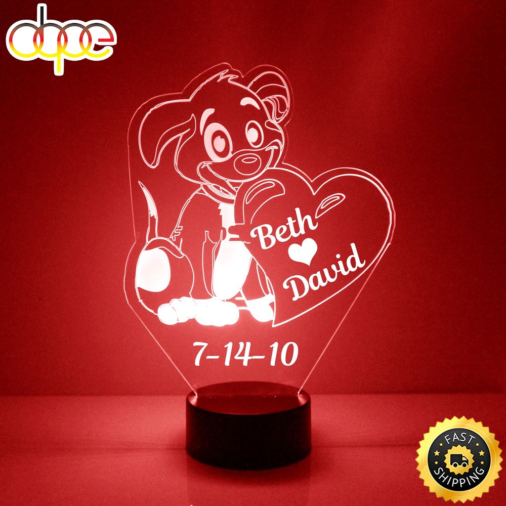 Love Heart Wood Bedside Lamp, 3d Illusion Optical Night Light,personalized  Led Bedroom Decor Best Valentine's Day Wedding Birthday Gifts For Girl Frie  | Fruugo NO