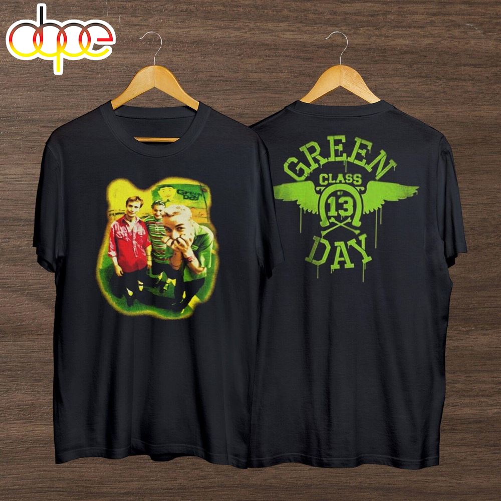 Retro Music Green Day Band Vintage Graphic Tee Green Day Tour 2024 Neon T Shirt