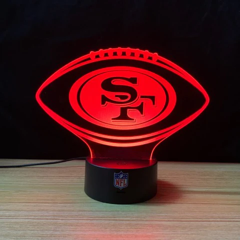 San Francisco 49ers 3d Nfl Light Lamps 1