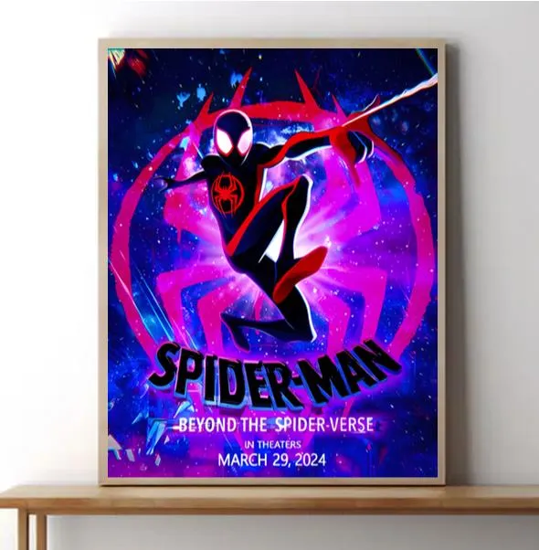 Spiderman Beyond The Spider Verse 2024 Home Decor Poster Canvas