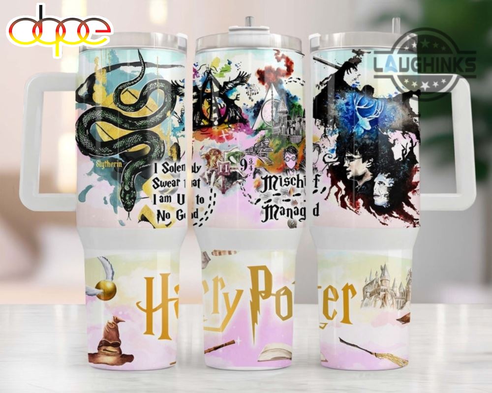 Stanley Cup Harry Potter 40 Oz Dupe Harry Potter 40Oz Quencher Tumbler  Wizard Stainless Steel Cup With Handle I Solemnly Sweat That I Am Up To No  Good NEW –