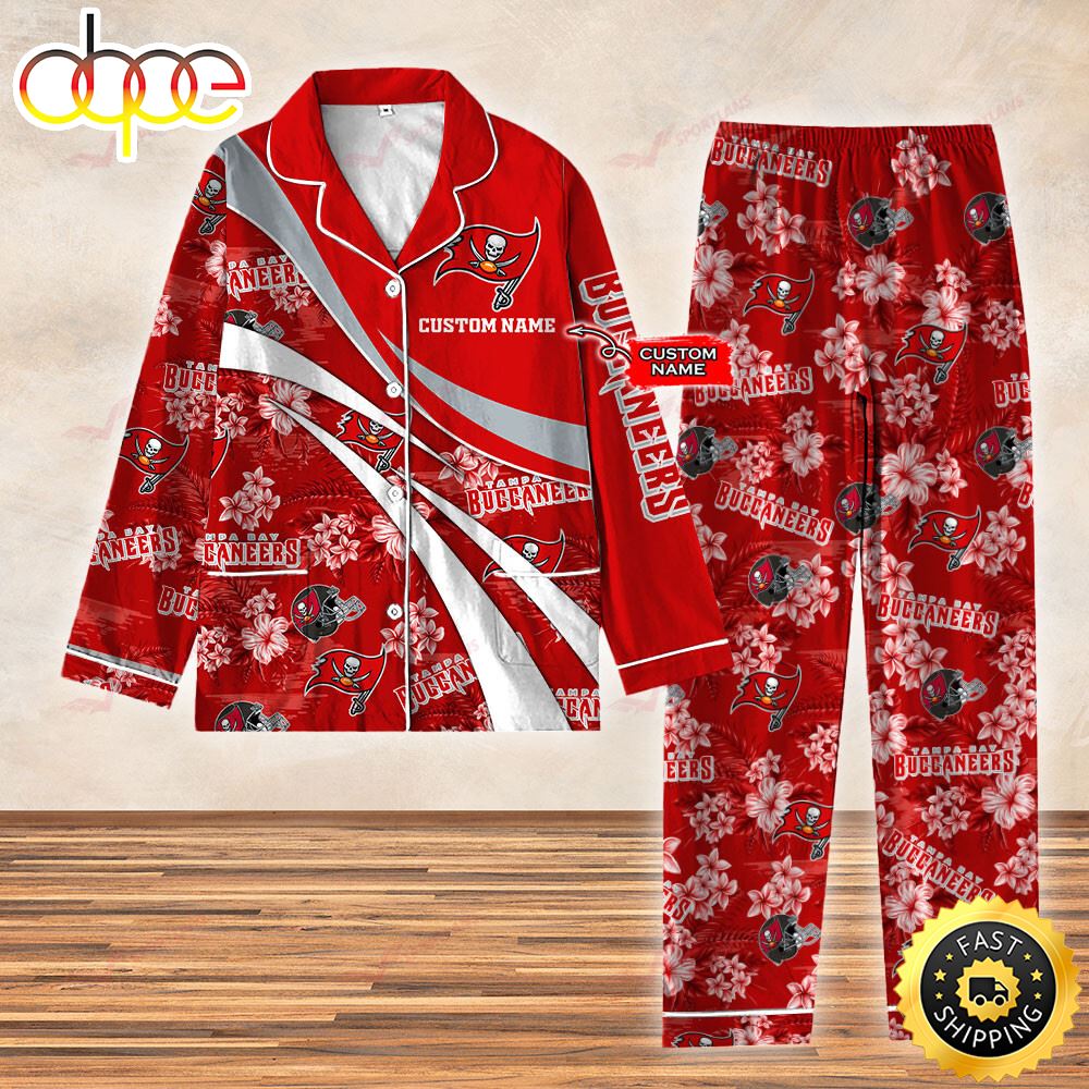 Tampa Bay Buccaneers NFL 3D Personalized Pajamas Set For Kids &amp Adult