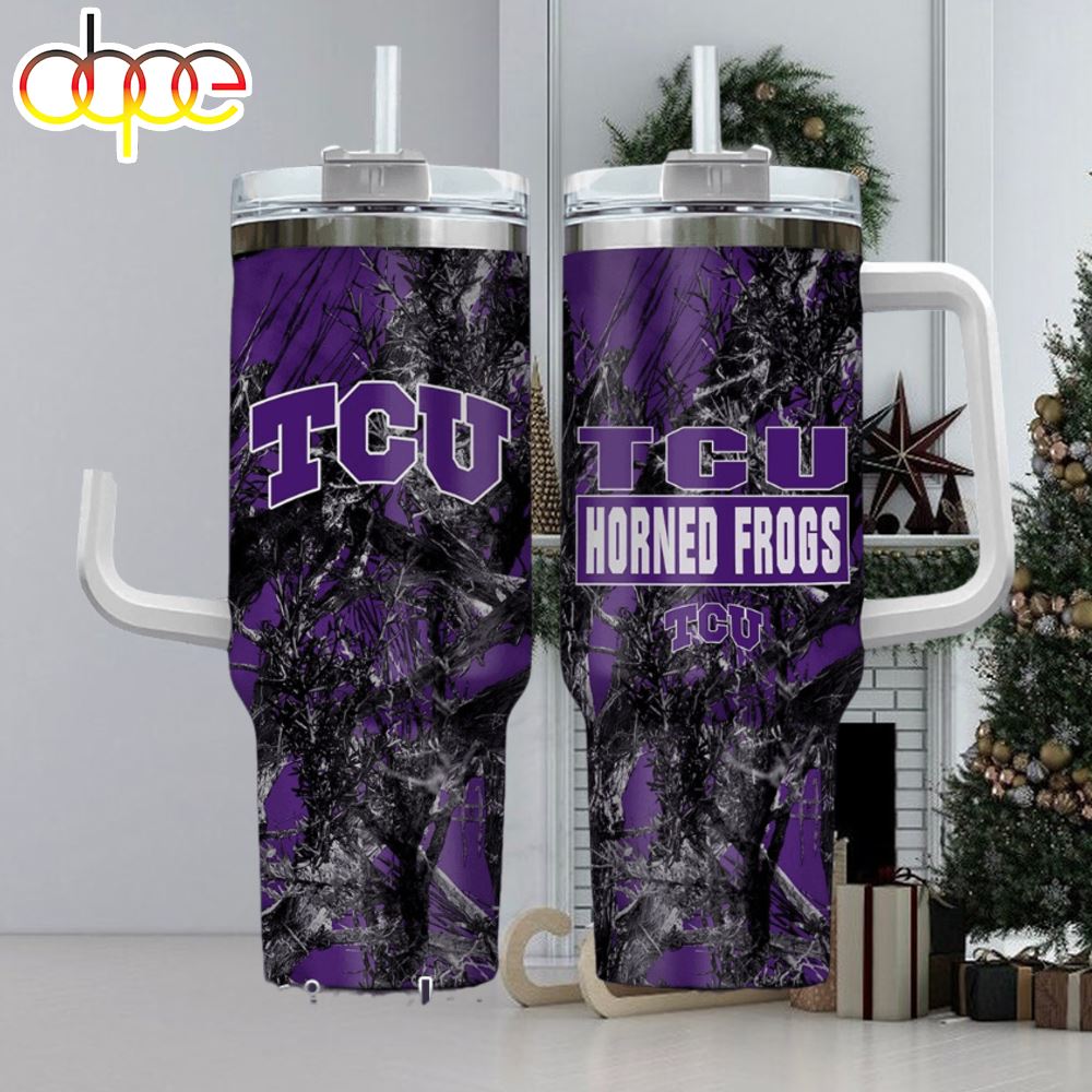 Tcu Horned Frogs Realtree Hunting 40oz Tumbler