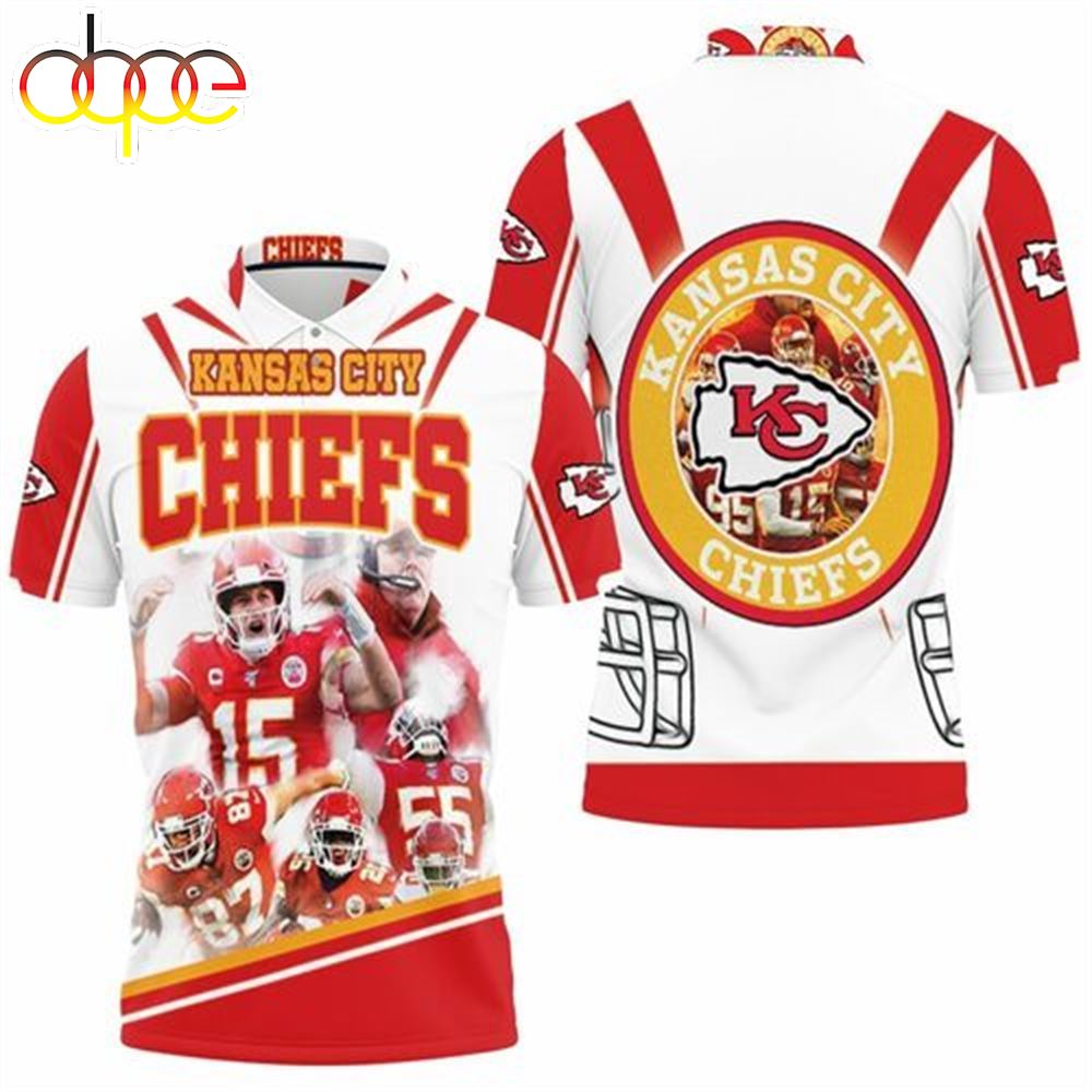 Team Kansas City Chiefs Super Bowl  Afc West Division Champions Polo Shirt