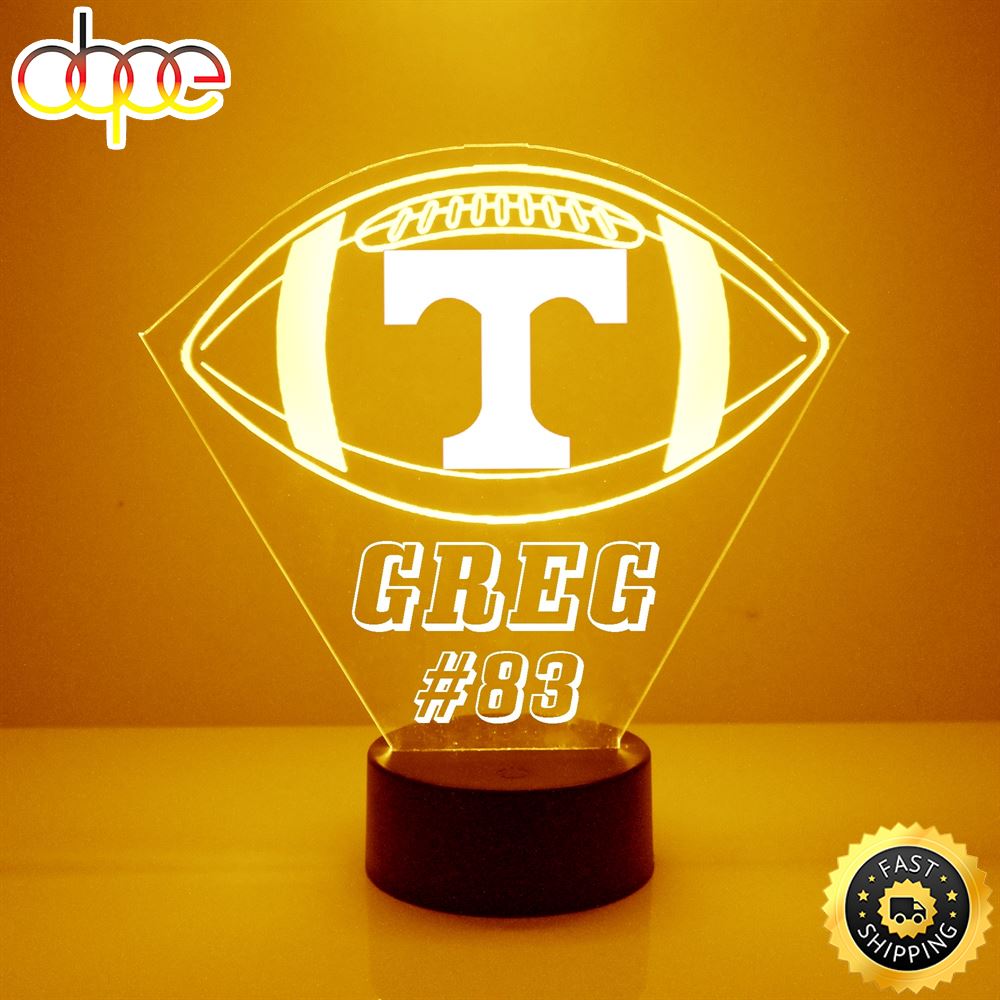 Tennessee Volunteers Football Led Light Sports Fan Lamp