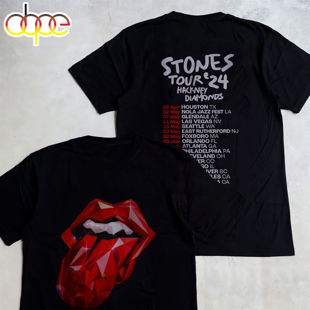The Rolling Stones Tour 2024 Hackney Diamonds Unisex Tee Shirt
