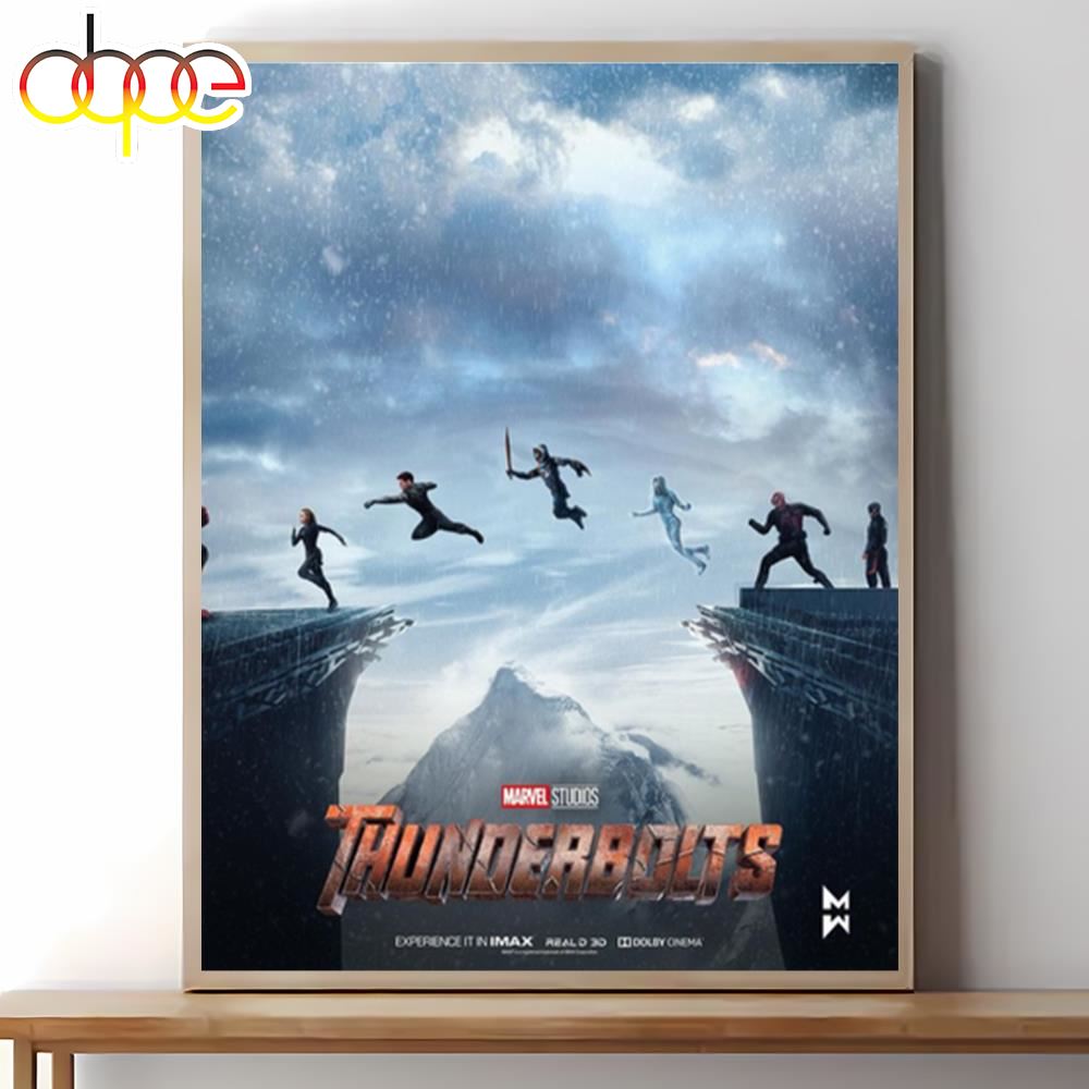 Thunderbolts 2024 Movie Marvel Decorations Poster Canvas