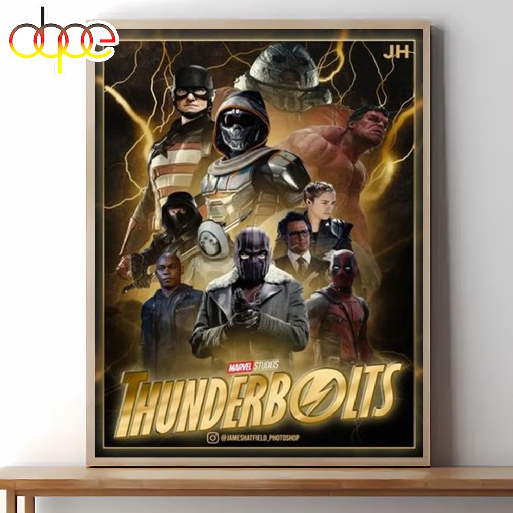 Thunderbolts 2024 Movie Marvel Poster Wall Art