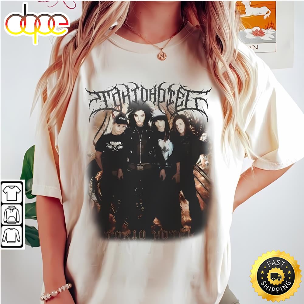 Tokio Hotel Band Black Metal Music Shirt 1 Beyond The World Tour 2023 Roxy Theatre Signature T Shirt F6hpos.jpg