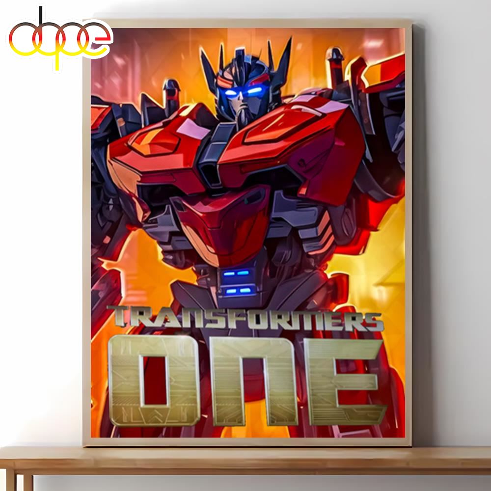 Transformers One 2024 Movie Poster Canvas Wall Art