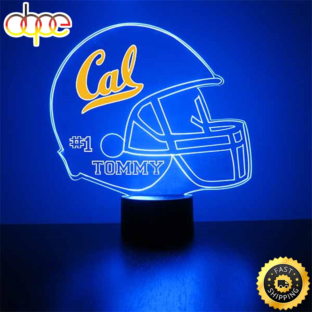 University Of California Football Helmet Led Light Sports Fan Lamp