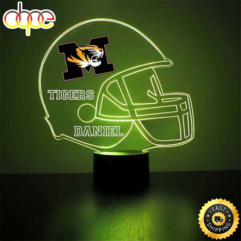 University Of Missouri Mizzou Led Football Helmet Sports Fan Lamp
