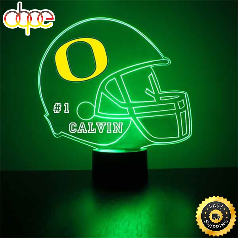University Of Oregon Ducks Football Helmet Led Sports Fan Lamp