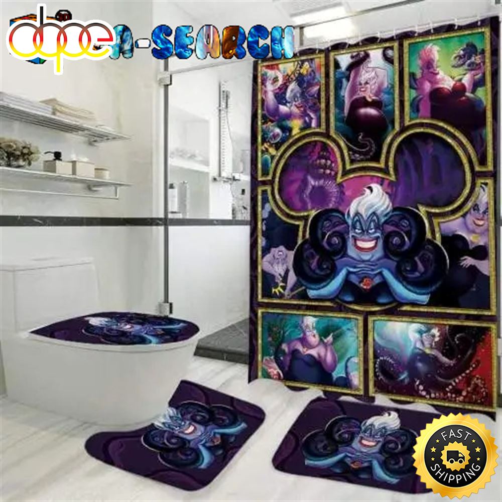 Ursula Disney Shower Curtains Bathroom Sets