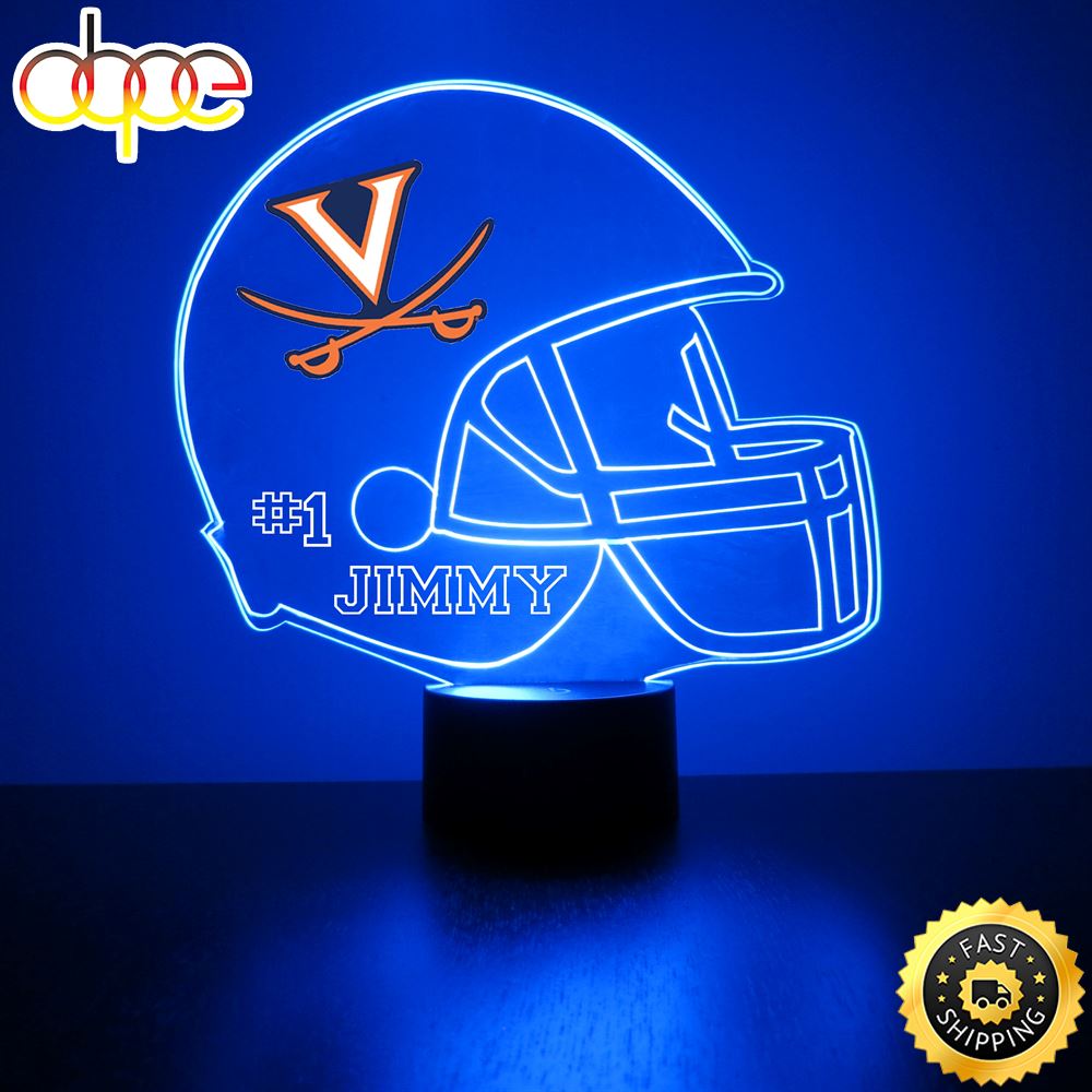 Virginia Cavaliers Football Helmet Led Sports Fan Lamp